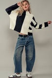 Urban Daizy - Diverged Roads Striped Sweater