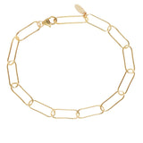 Kris Nations - Large Link Chain Bracelet Gold Filled | Sterling Silver Adjustable up to 7.5 Inches Lobster Clasp Nickel Free Ships from CA