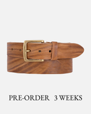 Amsterdam Heritage Belts Deanne Gold Buckle Full Grain Leather Belt
