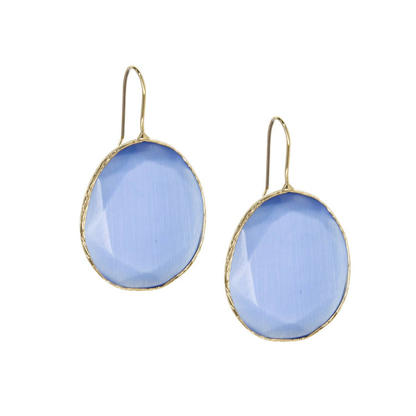 Marlyn Schiff - Faceted glass drop earring