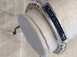 Samkas Pheline Silver Swarovski Crystal Bracelet