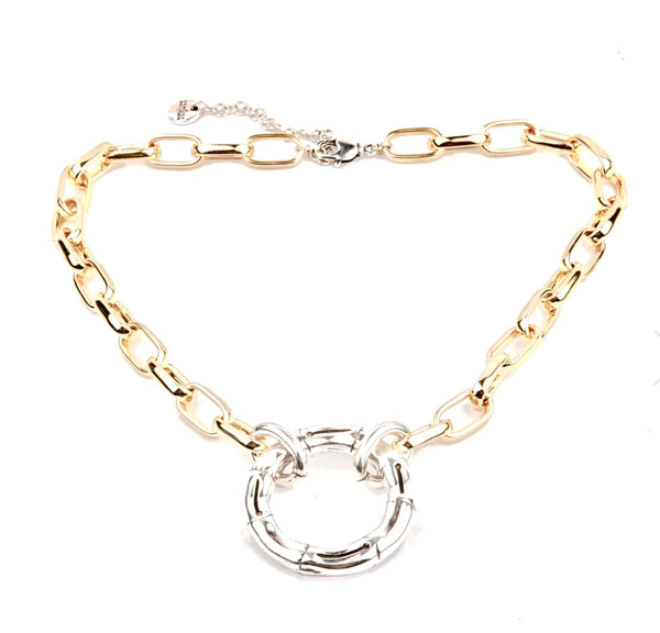 Samkas Ascen Gold and Silver Necklace