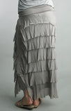 Tempo Paris Silk Ruffle Maxi Skirt