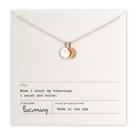 Becoming Jewelry - Count My Blessings Necklace