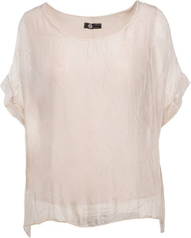M Made In Italy - Luna Blouse - Flowy Short Sleeve Blouse