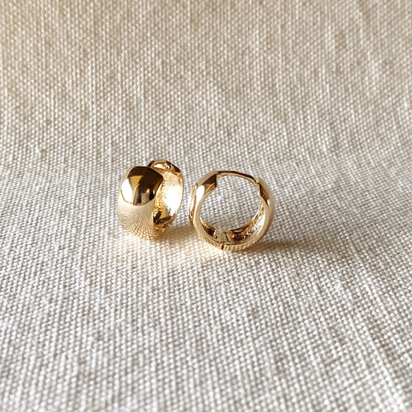 GoldFi - 18k Gold Filled Chunky Clicker Earrings