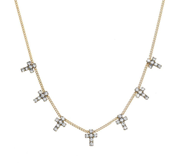 TOVA - Multi Cross Necklace