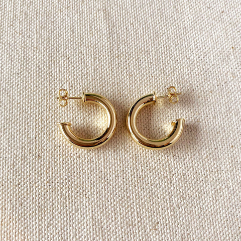 GoldFi - 18k Gold Filled Half-Hoops Earrings