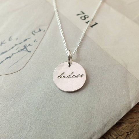 Becoming Jewelry - Badass Round Charm Necklace