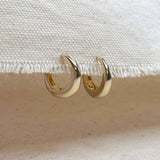 GoldFi - 18k Gold Filled British Closure Artisan Clicker Hoop Earrings