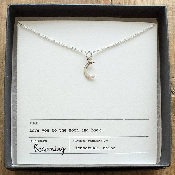 Becoming Jewelry - Love You To The Moon Necklace