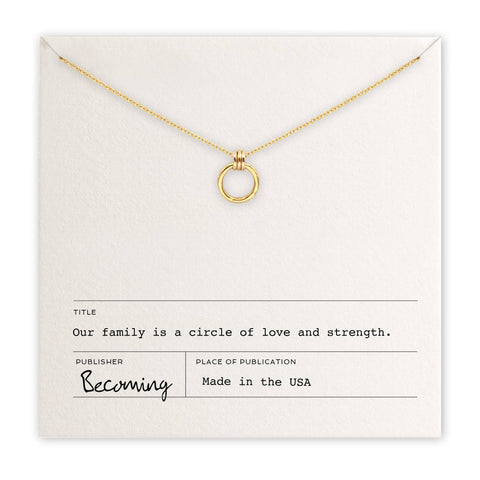 Becoming Jewelry - Family Circle Necklace