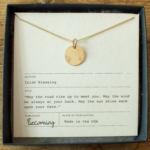 Becoming Jewelry - Irish Blessing Necklace