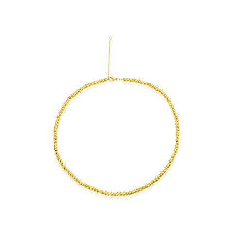 Adornia - Ball Chain Anklet gold