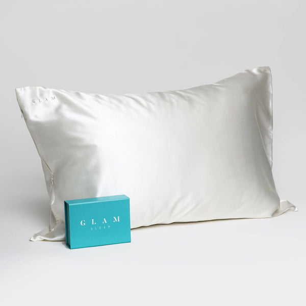 Glam Sleep - The Glam Silk Pillowcase - King - White
