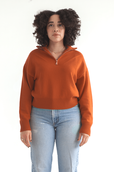 Public Habit - The Peggy Half-Zip Sweater