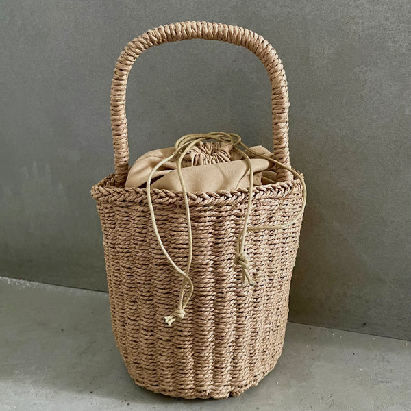 CRC Mini Raffia  Bucket Bag