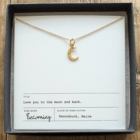 Becoming Jewelry - Love You To The Moon Necklace