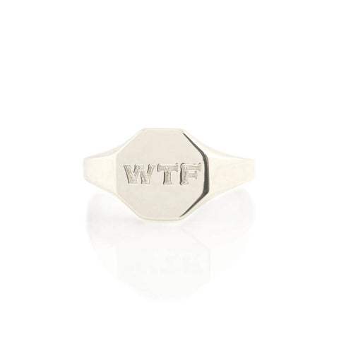 Kris Nations - WTF Engraved Ring