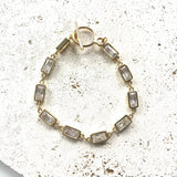 Crystal bracelet boutique salon jewelry handmade tennis: Gold