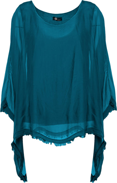 M Made In Italy - Alcina Blouse - Flowy Silk Blouse