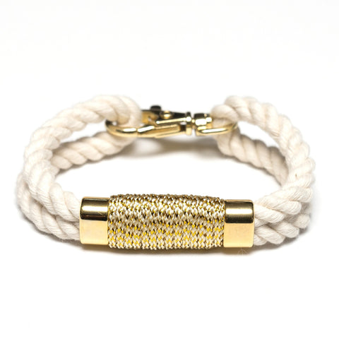 Allison Cole Jewelry - Tremont Bracelet - Ivory/Metallic Gold
