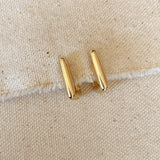 GoldFi - 18k Gold Filled Rectangle Shaped Hoop Earrings