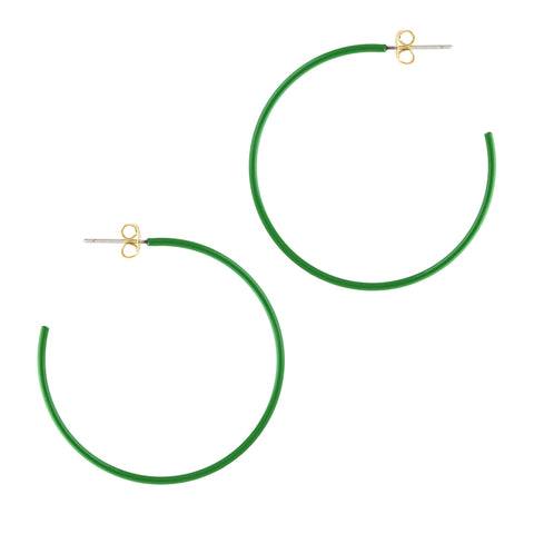 Kris Nations - Palette Enamel Post Hoop Earrings