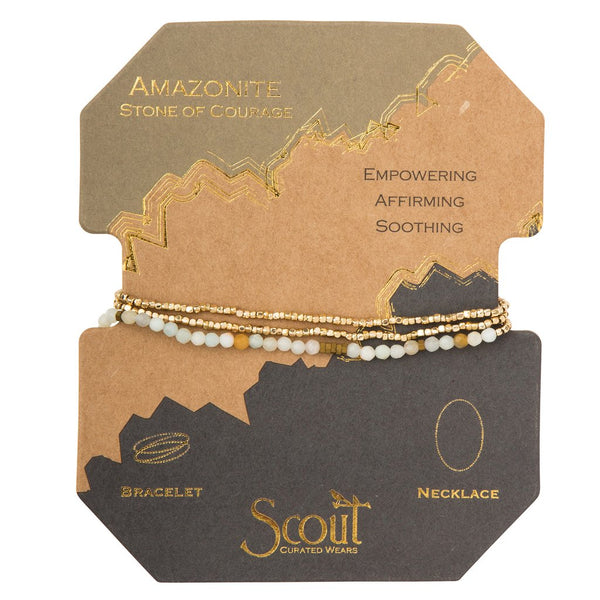 Scout Delicate Stone Bracelet-"Stone of Courage"