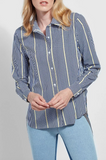 Lysse Connie Slim Printed Button Down