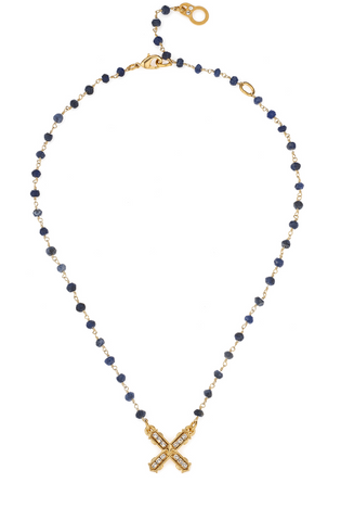FRENCH KANDE - MICRO SODALITE FRENCH KISS NECKLACE