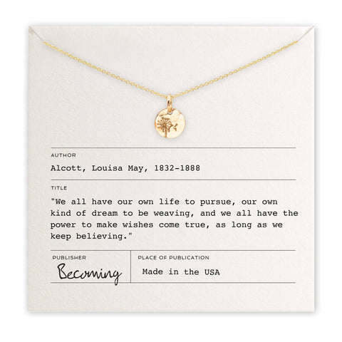 Dandelion Wishes Necklace