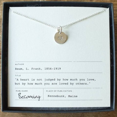 Becoming Jewelry - Heart Necklace