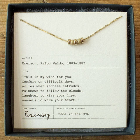 Becoming Jewelry - My Wish For You Necklace
