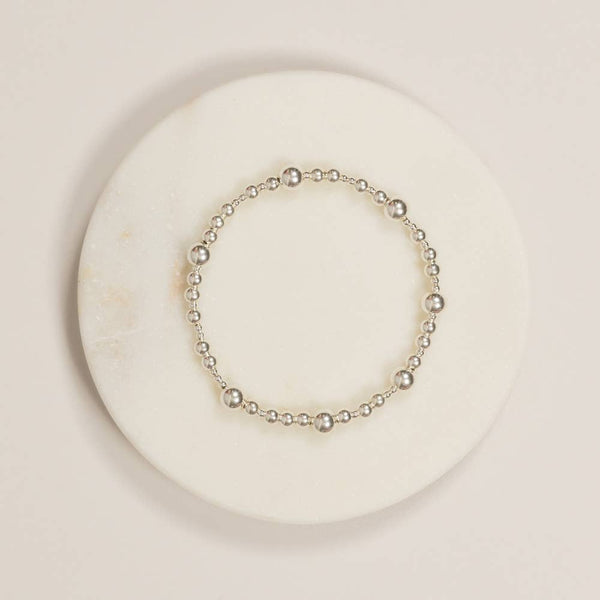 bijoux + spice - mini giana bracelet | silver