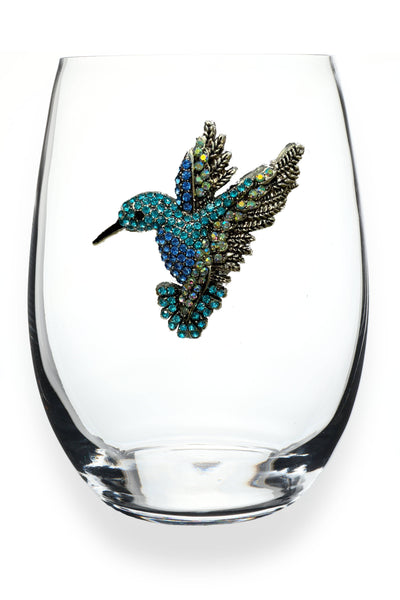 The Queens' Jewels® - Hummingbird Jeweled Stemless Wine Glass