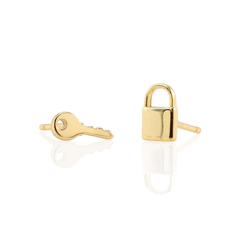 Kris Nations Lock & Key Earrings