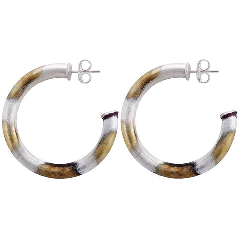 Sheila Fajl | Silver Burnished Chantal Hoop