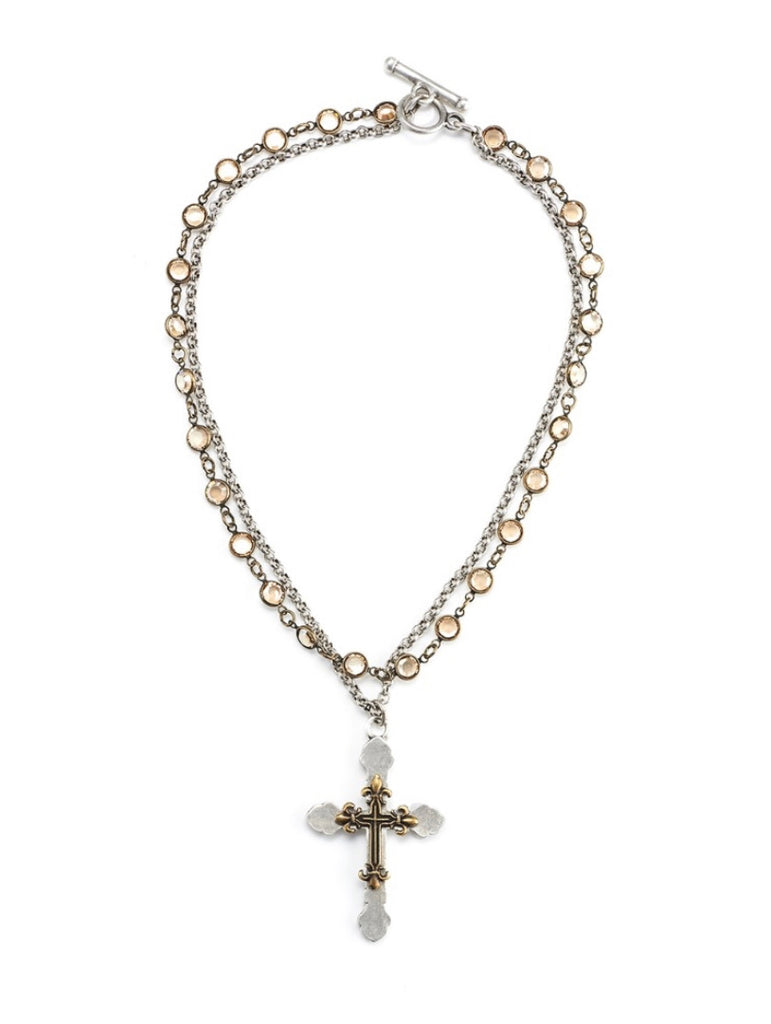 French Kande 16” Cross Necklace – Satori Boutique