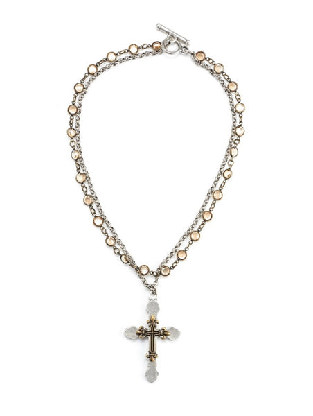 French Kande 16” Cross Necklace