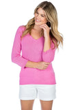 Alashan Cashmere 100% Cashmere About Town V Neck pullover sweater