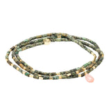 Scout Teardrop Stone Wrap African Turquoise/Watermelon/Gold - Stone of Transformation