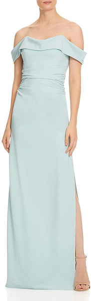 Halston Off Shoulder Drapped Gown