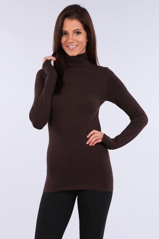 M. Rena Foldover Turtle Neck Long Sleeve