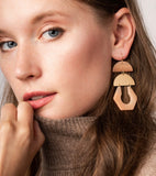 Scout Curated Wears-Stone Cutout Earring Labradorite Gold