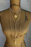 FRENCH KANDE 28” Rose Quartz and Australian Crystal Necklace
